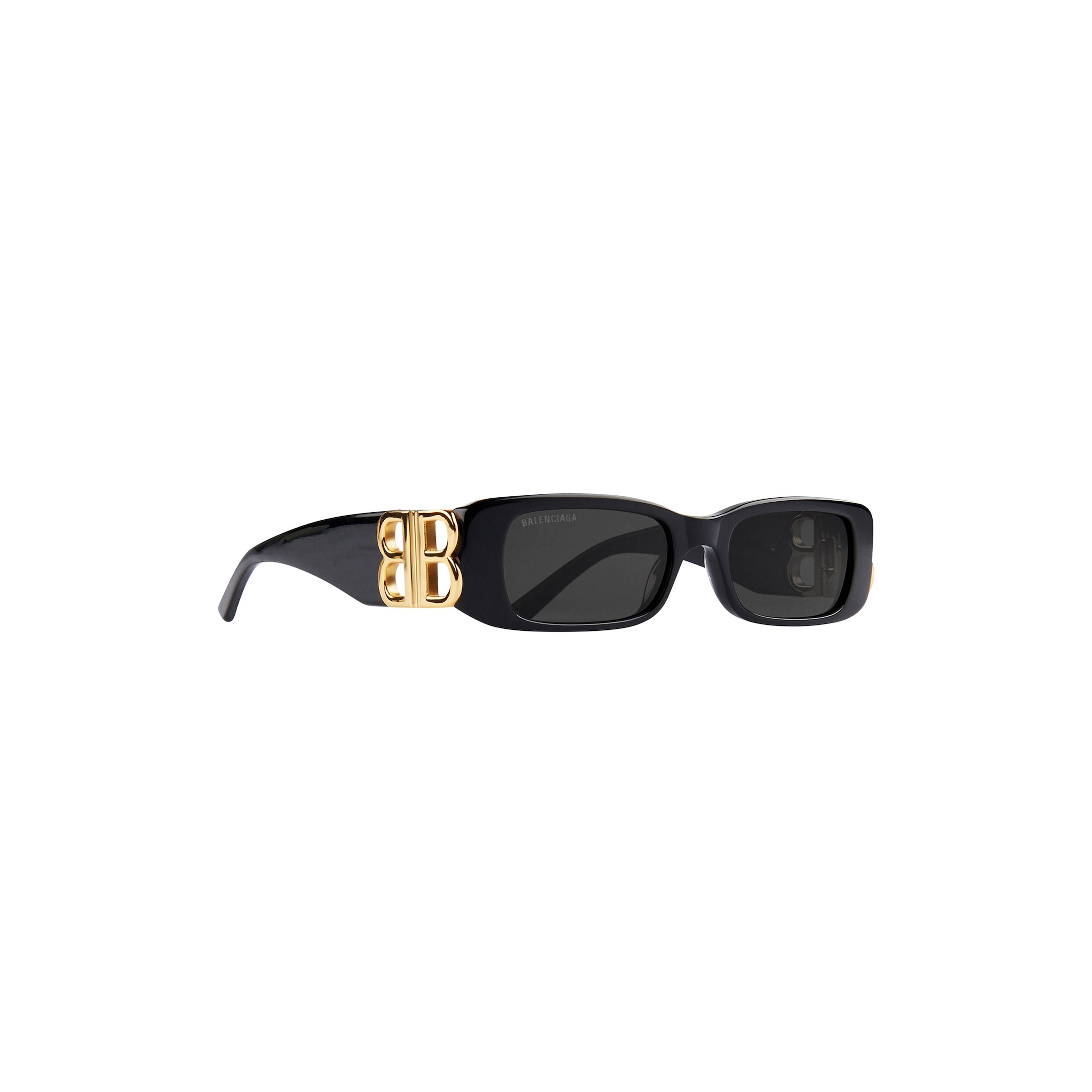 Dynasty Rectangle Sunglasses in Black - Image 2